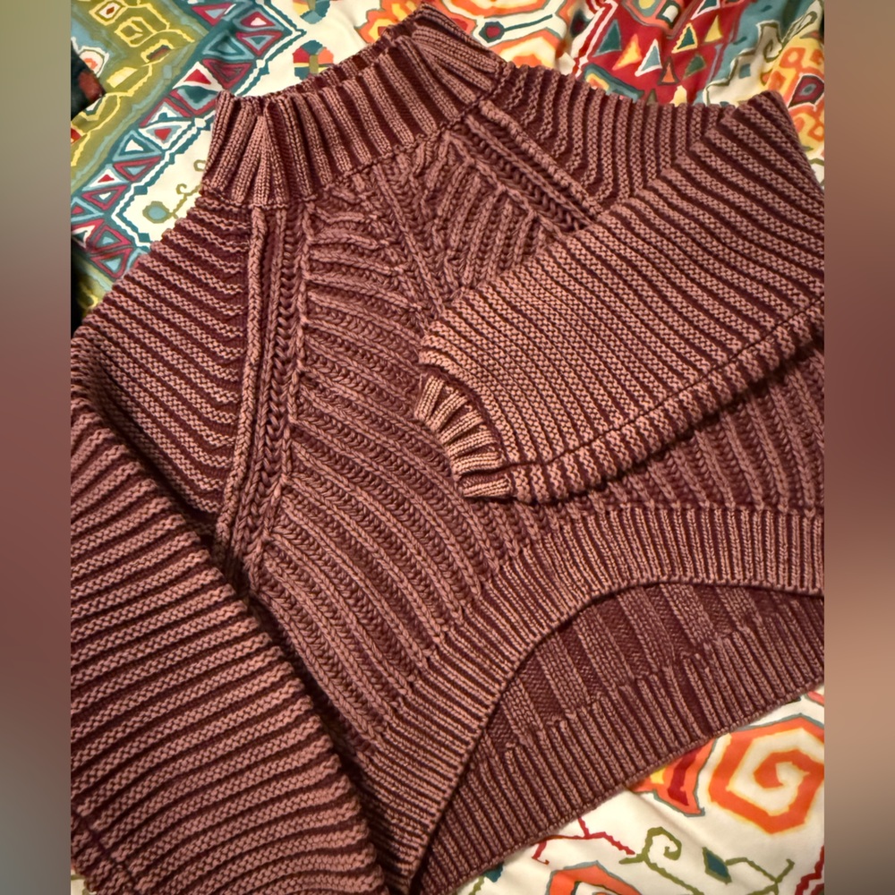 Free People Cozy Knit Turtleneck Sweater!